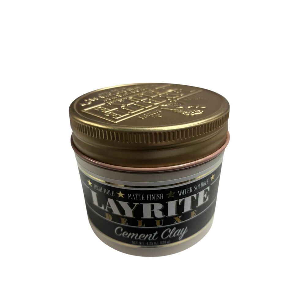Layrite Deluxe Cement Clay 4.25 oz High Hold Matte Finish‎ Water Soluble READ